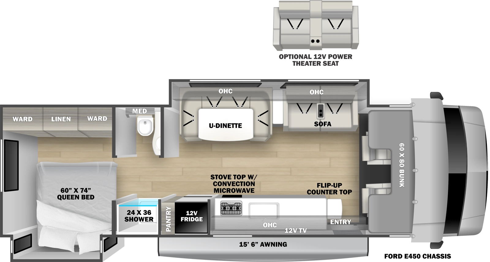 Sunseeker 3010DS Floorplan